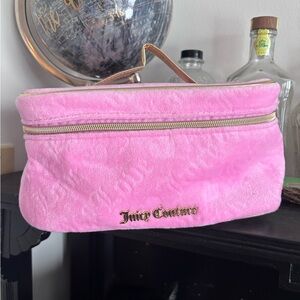 Juicy Couture Pink Velvet Cosmetic Case